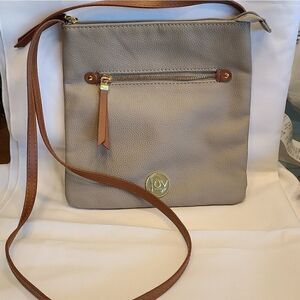 Leather crossbody bag, Joy Mangano